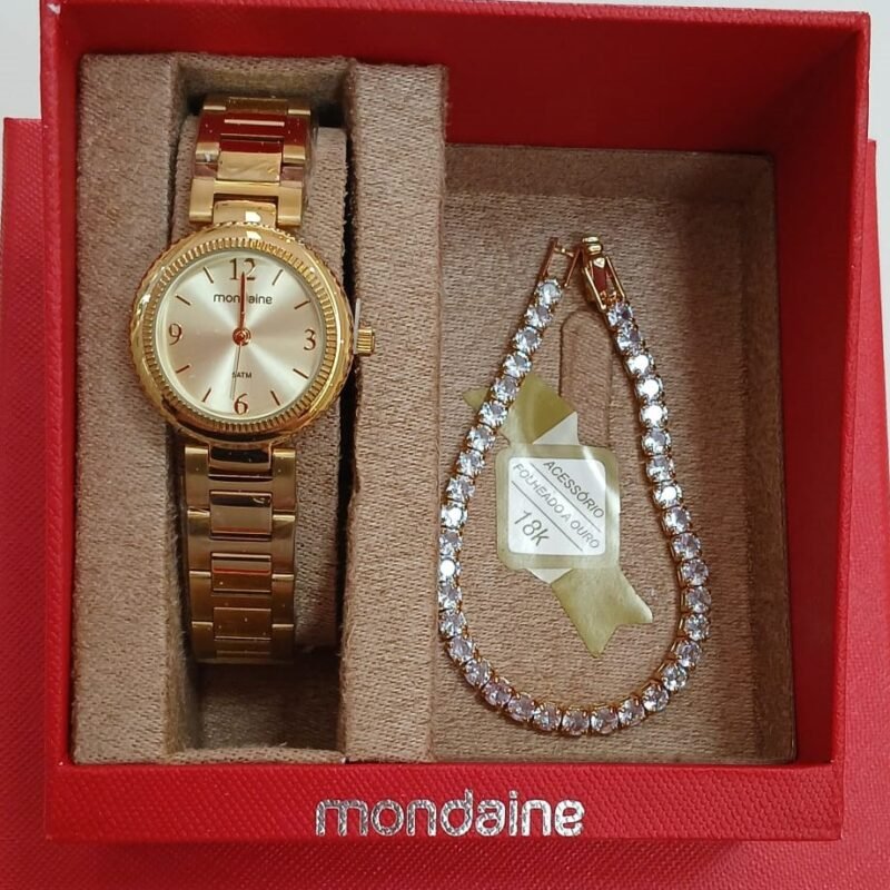 Kit Relógio Mondaine + Pulseira
