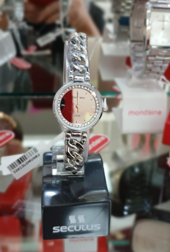 Relógio Mondaine Feminino Redondo Prata