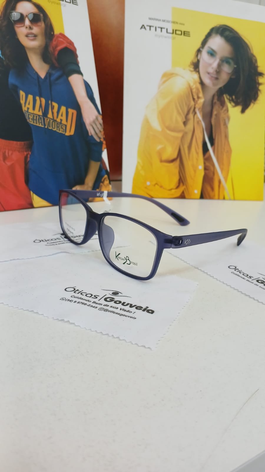 Armação para Lentes de Grau Fibra de Carbono